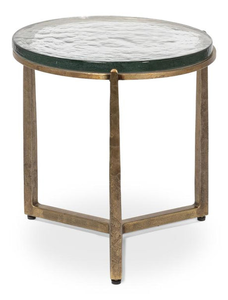 Dorsey Bronze Round Side Table - Ornate Home