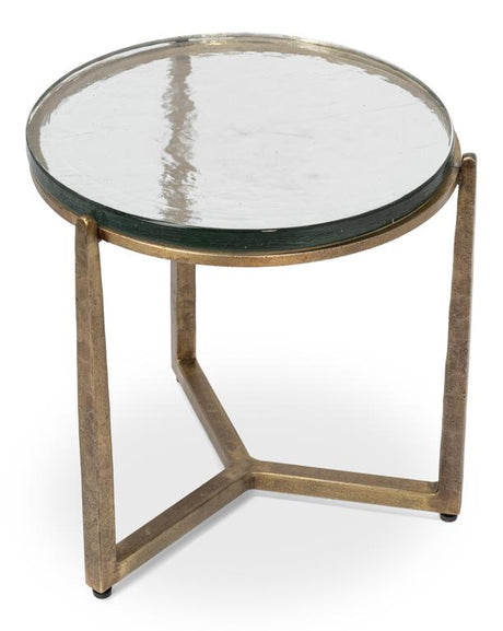 Dorsey Bronze Round Side Table - Ornate Home