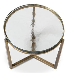 Dorsey Bronze Round Side Table - Ornate Home