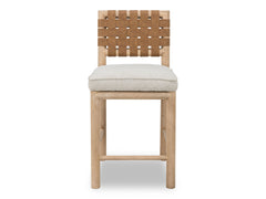 Dorsey Ginger/Ricotta Woven Counter Stool - Ornate Home