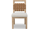 Dorsey Ginger/Ricotta Woven Dining Chair - Ornate Home