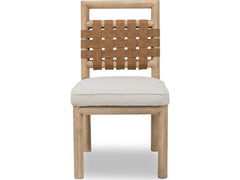 Dorsey Ginger/Ricotta Woven Dining Chair - Ornate Home