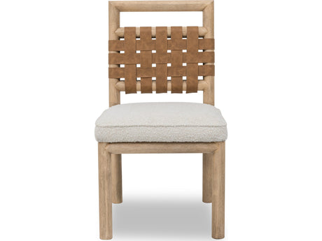 Dorsey Ginger/Ricotta Woven Dining Chair - Ornate Home