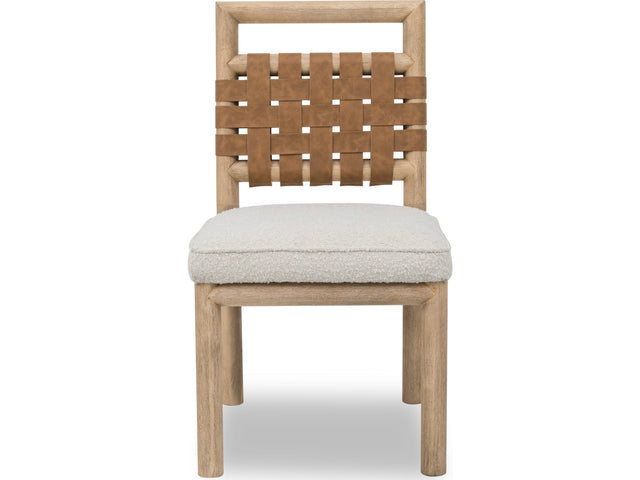 Dorsey Ginger/Ricotta Woven Dining Chair - Ornate Home