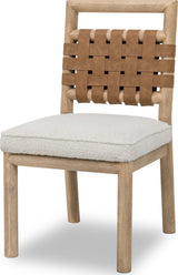 Dorsey Ginger/Ricotta Woven Dining Chair - Ornate Home