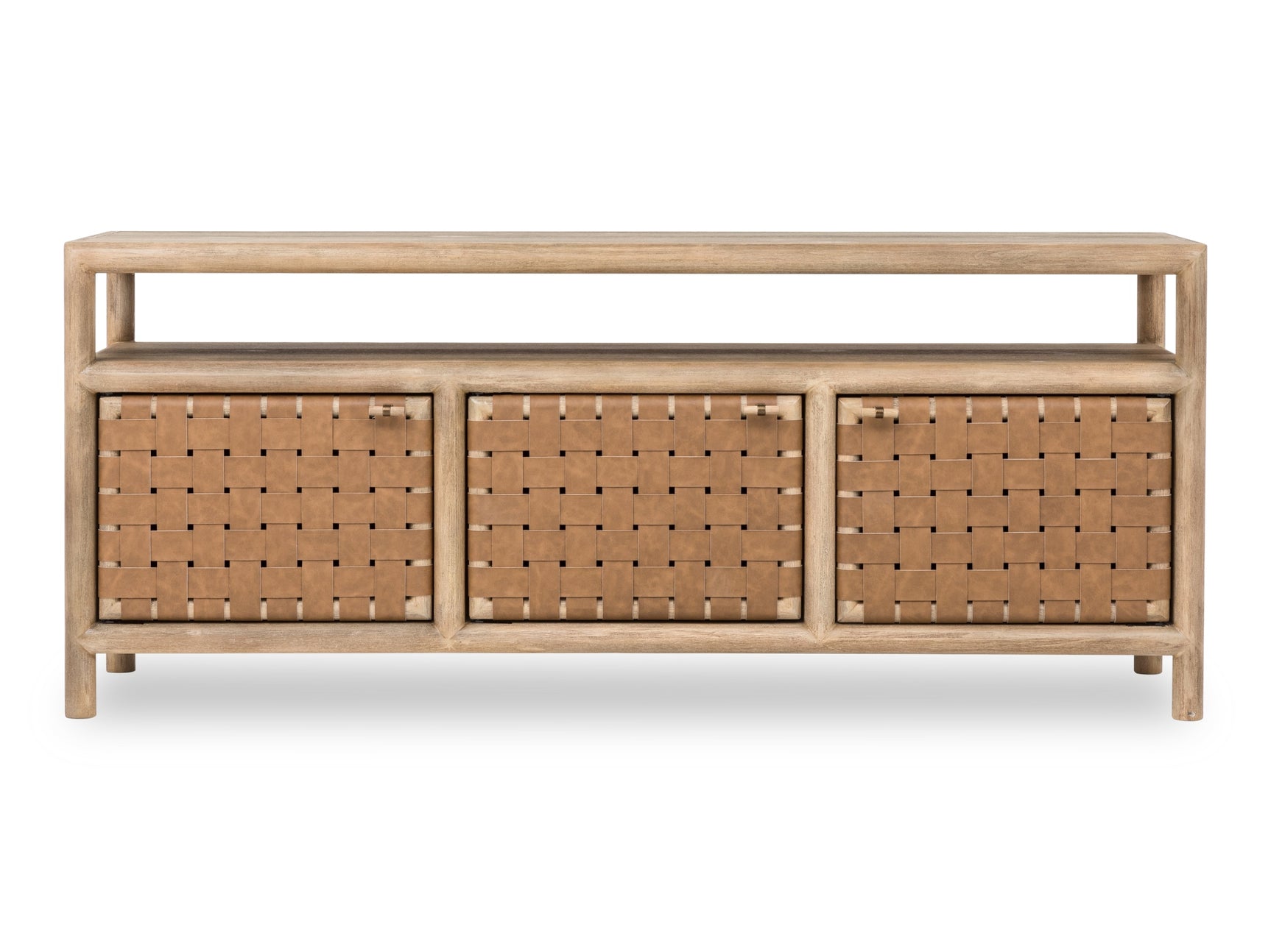 Dorsey Granola 72W Woven Entertainment Console - Ornate Home