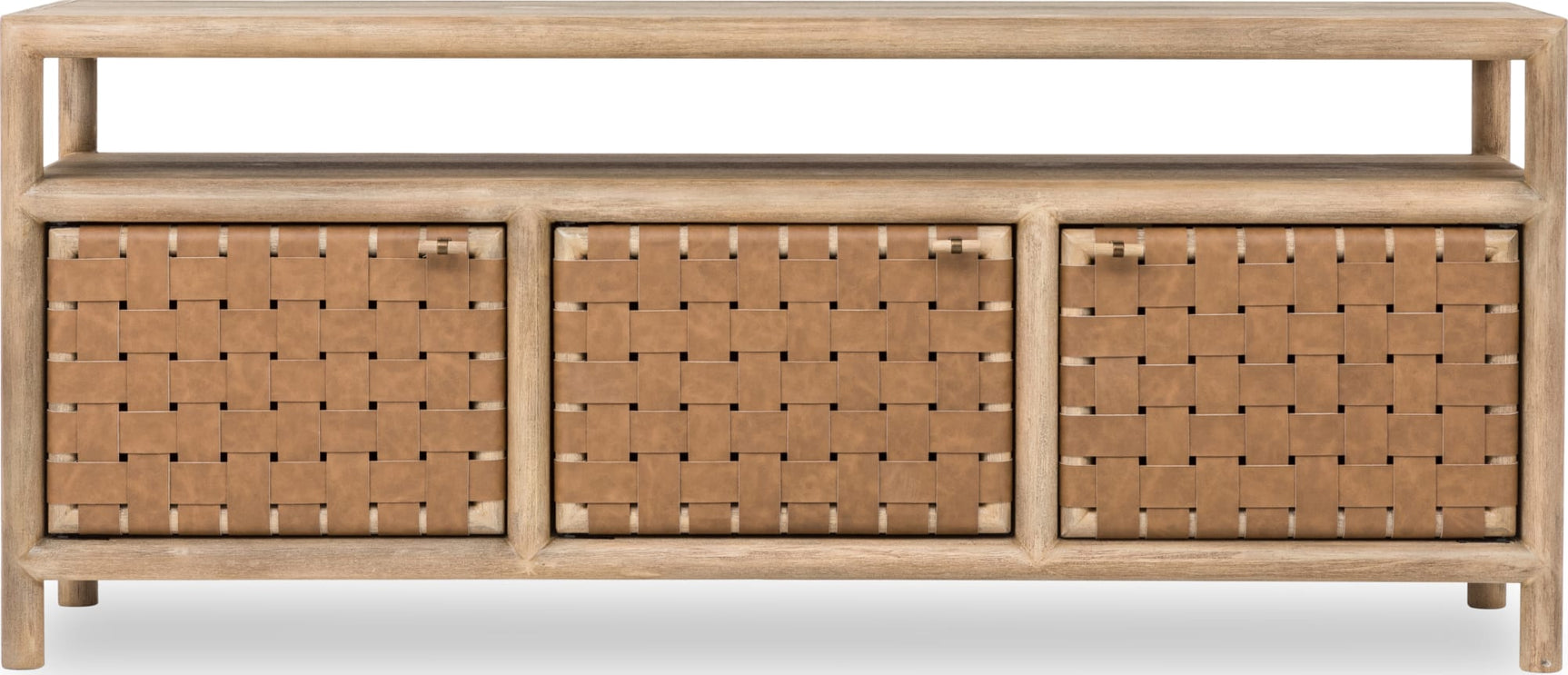 Dorsey Granola 72W Woven Entertainment Console - Ornate Home