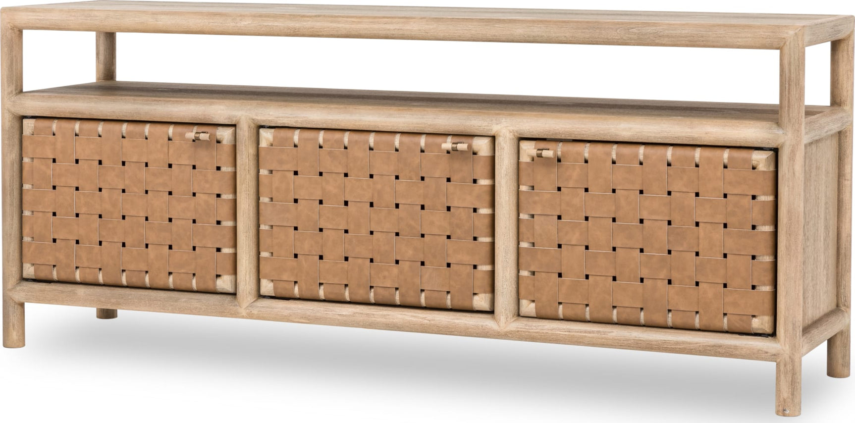 Dorsey Granola 72W Woven Entertainment Console - Ornate Home