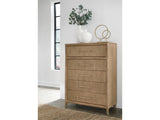 Dorsey Granola Five Drawer Chest - Ornate Home