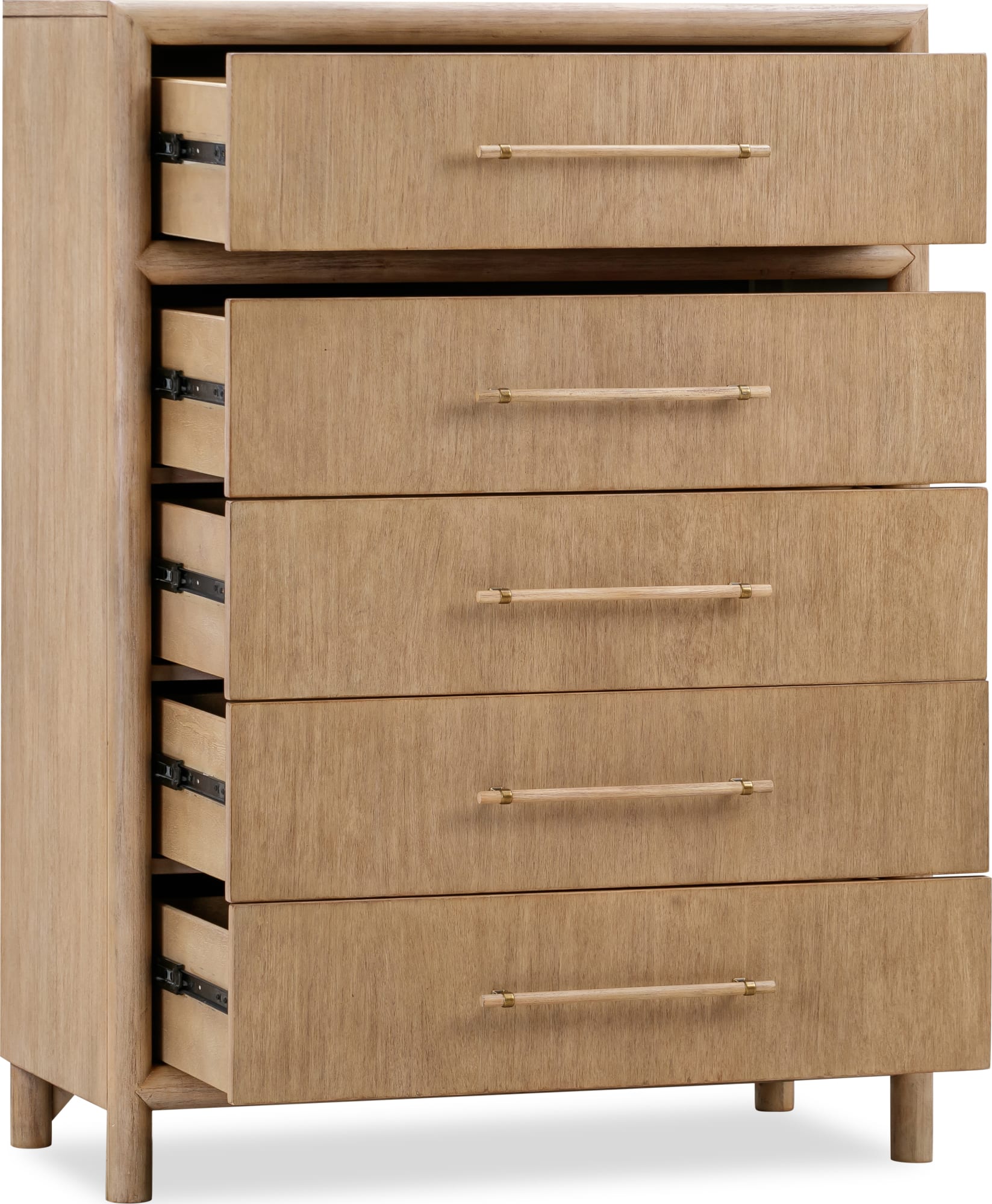 Dorsey Granola Five Drawer Chest - Ornate Home