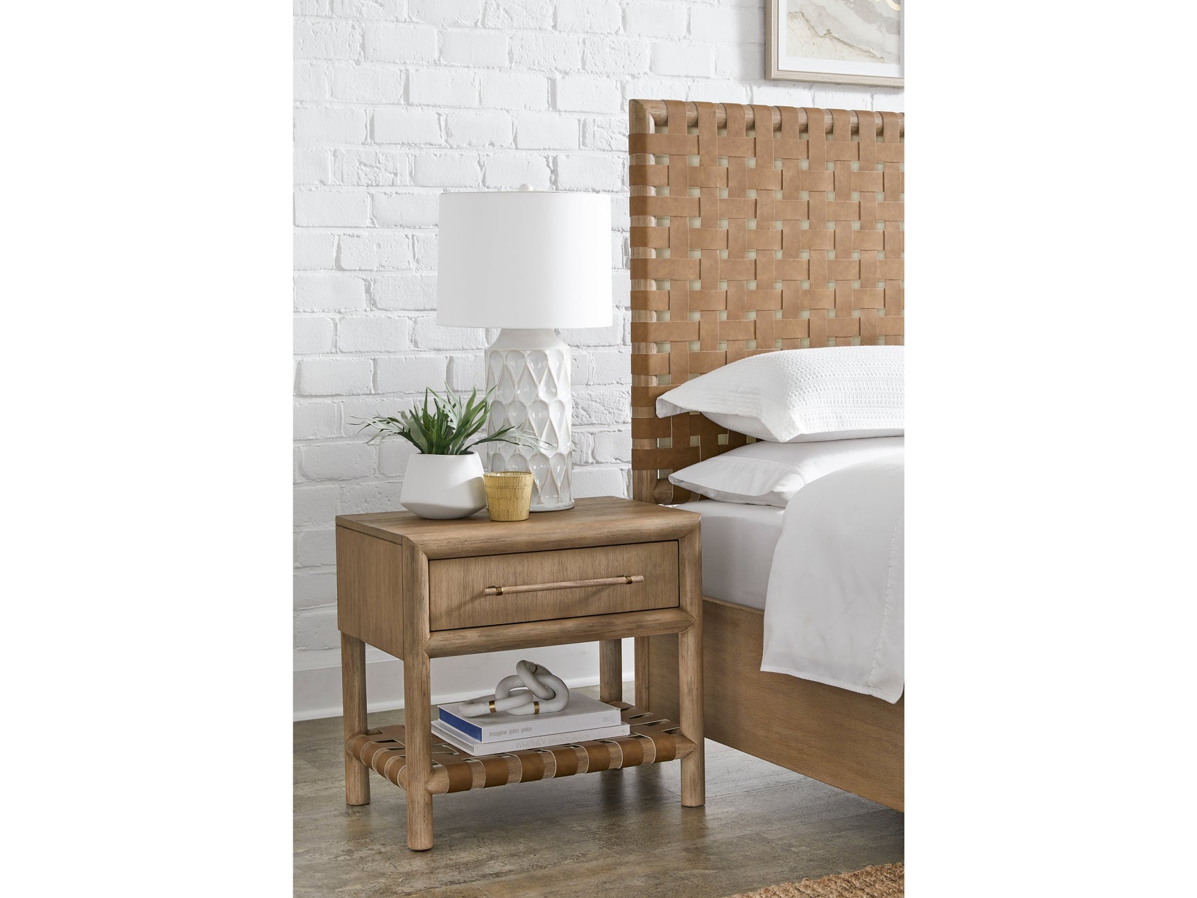 Dorsey Granola One Drawer USB - Ornate Home