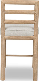 Dorsey Granola/Ricotta Ladder Back Counter Stool - Ornate Home