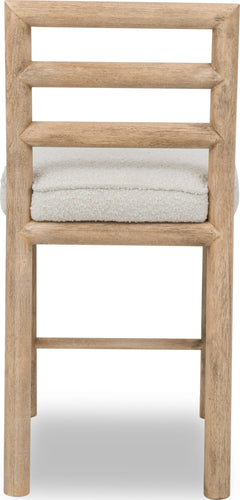 Dorsey Granola/Ricotta Ladder Back Counter Stool - Ornate Home