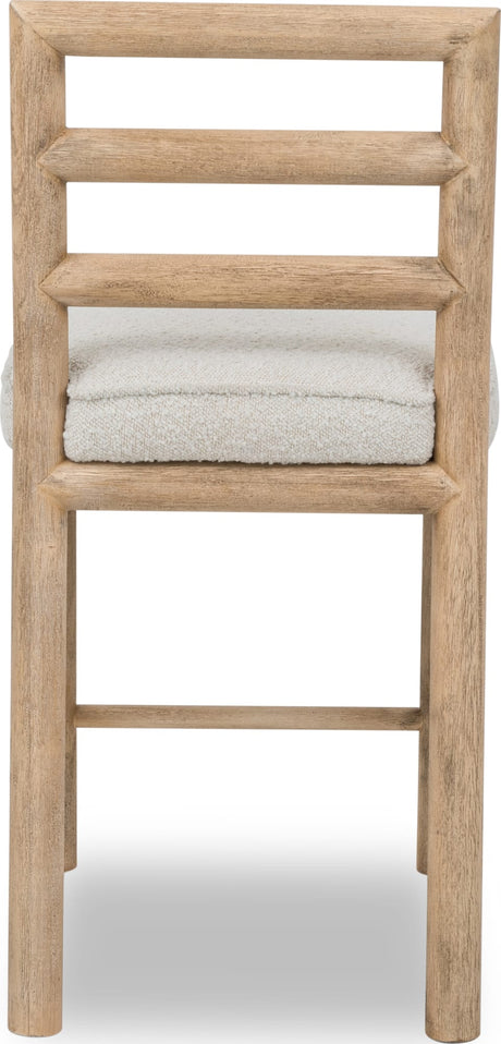 Dorsey Granola/Ricotta Ladder Back Counter Stool - Ornate Home