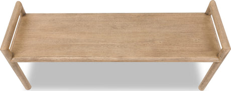 Dorsey Granola Wood Bench - Ornate Home