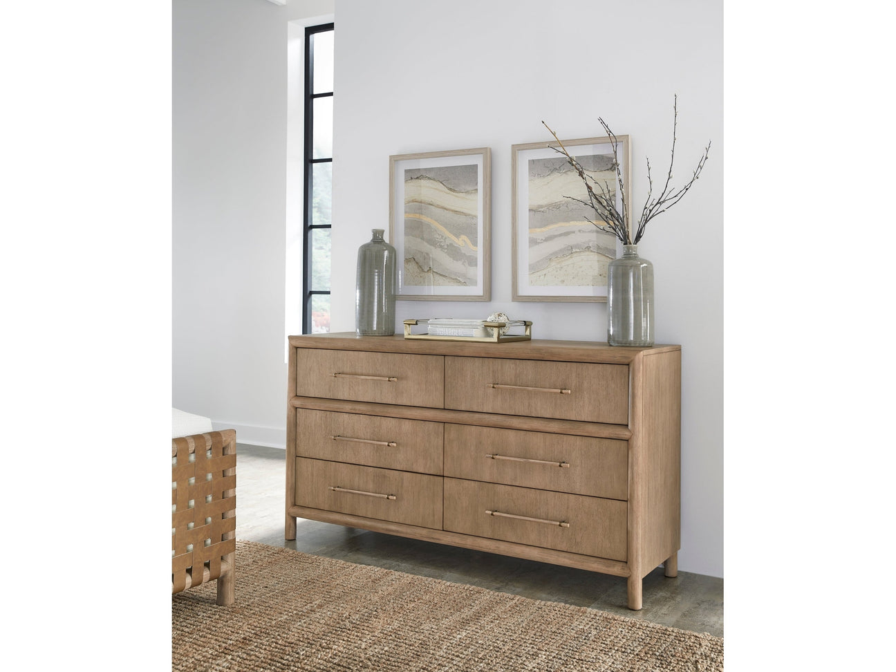 Dorsey Six Drawer Dresser in Granola - Ornate Home