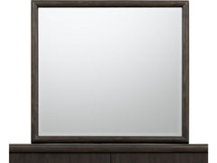 Dorsey Solid Wood and Glass Mirror in Basalt Grey - Ornate Home
