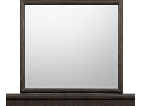 Dorsey Solid Wood and Glass Mirror in Basalt Grey - Ornate Home