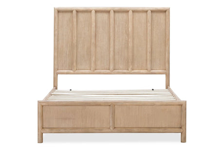 Dorsey Wooden Queen Panel Bed in Granola - Ornate Home