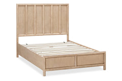 Dorsey Wooden Queen Panel Bed in Granola - Ornate Home