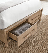 Dorsey Wooden Two Drawer Eastern King Storage Bed in Granola - Ornate Home