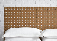 Dorsey Woven California King Panel Bed in Granola and Ginger - Ornate Home