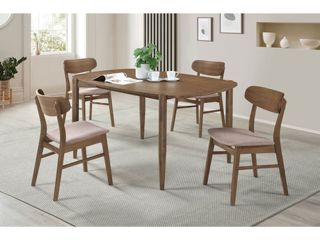 Dortch Walnut 5-piece Dining Room Set - Ornate Home