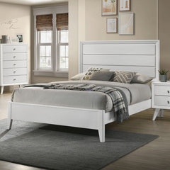 Dortmund White 5 Pc. Queen Bedroom Set w/ Chest - Ornate Home