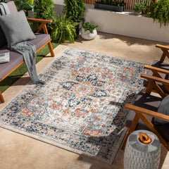 Dorval Traditional Outdoor Rug - Ornate Home