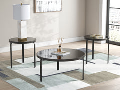 Dorylin Black Occasional Table Set (Set of 3) - Ornate Home