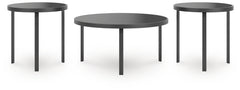 Dorylin Black Occasional Table Set (Set of 3) - Ornate Home