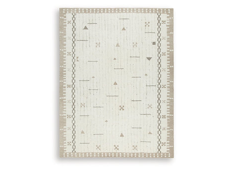 Dot Cream/Brown/Taupe Large Rug - Ornate Home