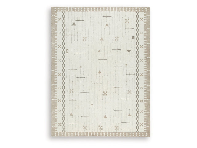 Dot Cream/Brown/Taupe Large Rug - Ornate Home