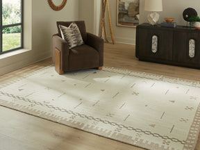 Dot Cream/Brown/Taupe Large Rug - Ornate Home
