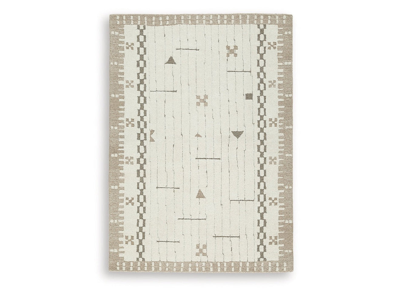 Dot Cream/Brown/Taupe Medium Rug (Online Special Price) - Ornate Home