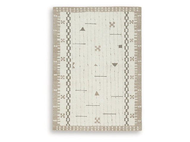 Dot Cream/Brown/Taupe Medium Rug (Online Special Price) - Ornate Home