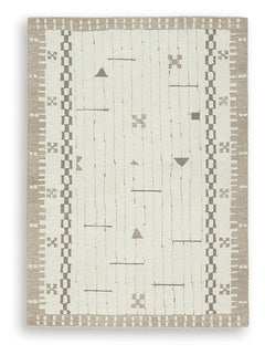 Dot Cream/Brown/Taupe Medium Rug - Ornate Home