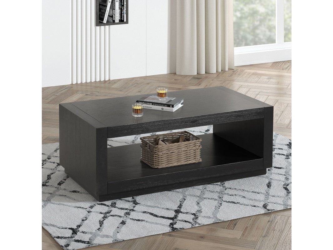 Dothan Black Coffee Table - Ornate Home