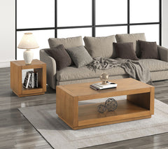 Dothan Medium Oak Coffee Table - Ornate Home