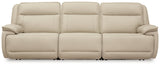 Double Deal Almond 3-Piece Power Reclining Sofa Sectional (Online Special Price) - Ornate Home