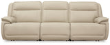 Double Deal Almond 3-Piece Power Reclining Sofa Sectional - Ornate Home