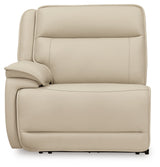Double Deal Almond 5-Piece Reclining Sectional with Console (Online Special Price) - Ornate Home