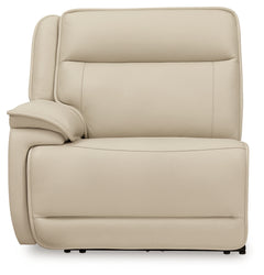 Double Deal Almond 5-Piece Reclining Sectional with Console - Ornate Home