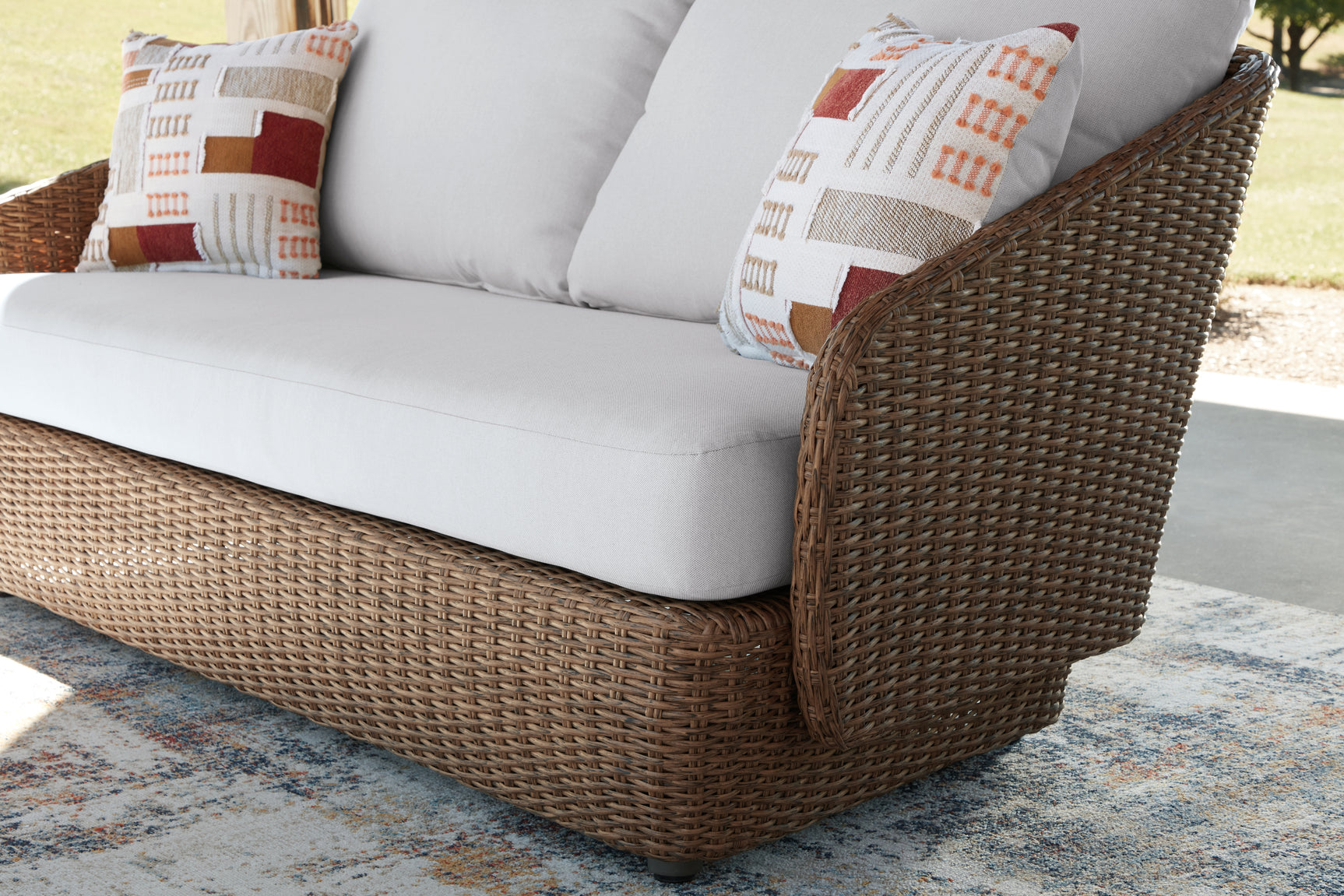 Double Point Beige Love/Swivel Chairs Set (Set of 3) - Ornate Home