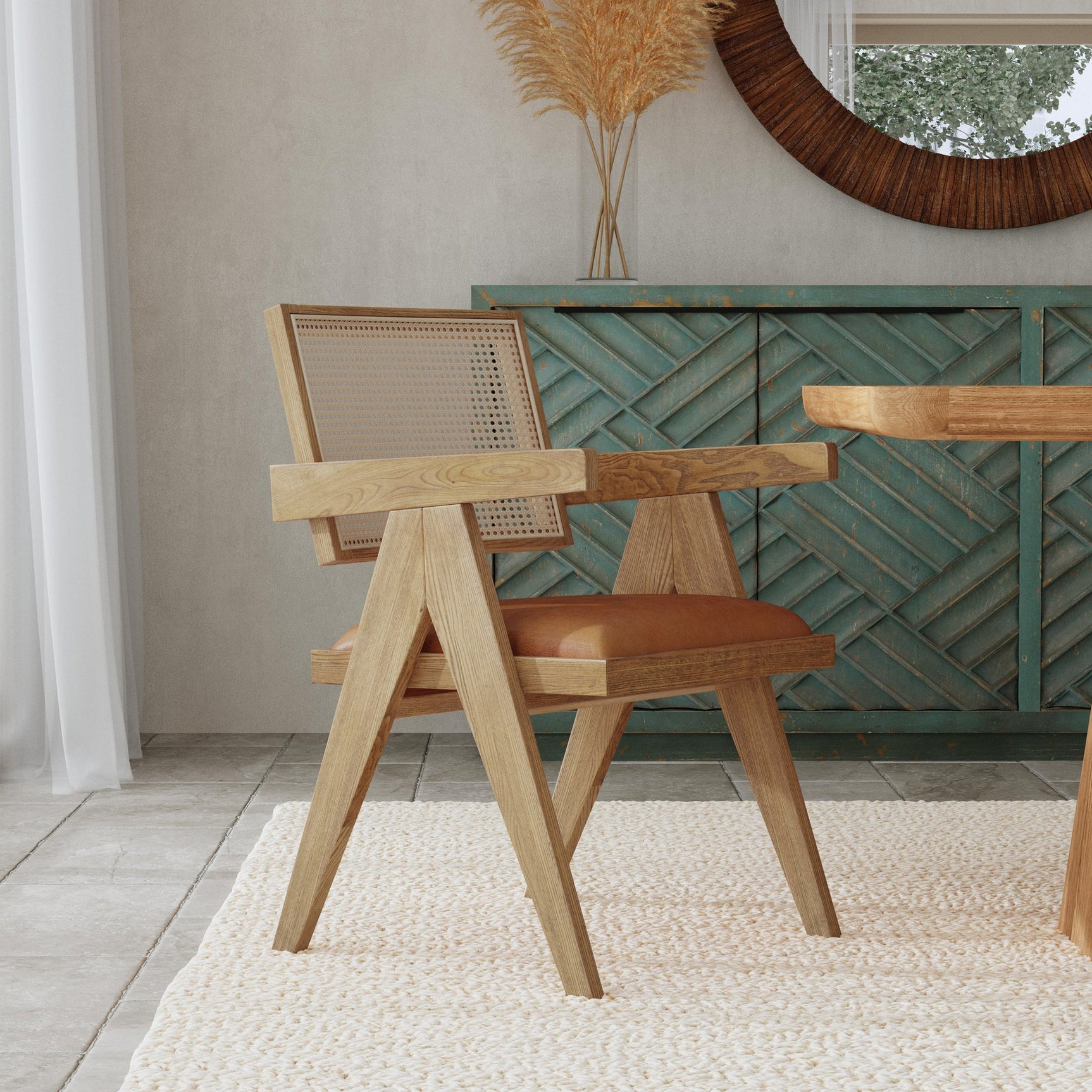 Douglas Tan Dining Chair - Ornate Home