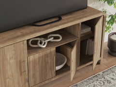 Dovander Brown Extra Large TV Stand - Ornate Home