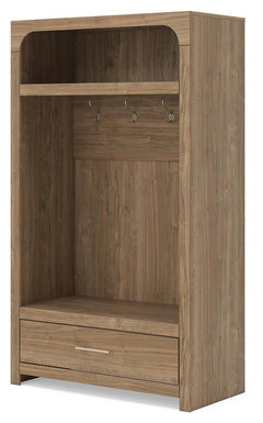 Dovander Brown Hall Tree with Storage Bench - Ornate Home