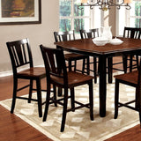 Dover Black/Cherry Counter Height Table - Ornate Home