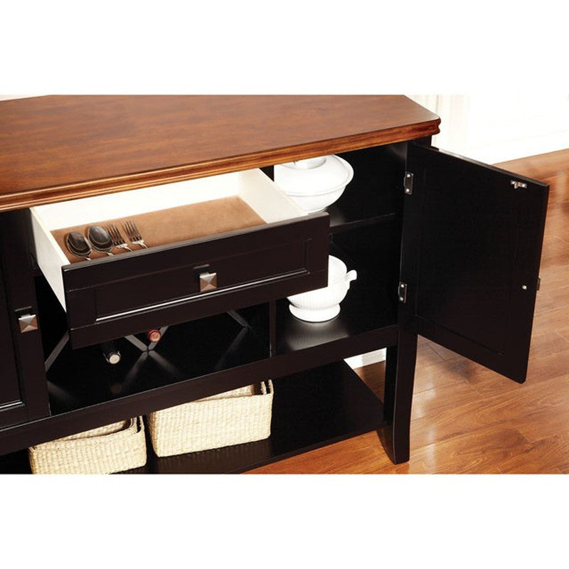 Dover Black/Cherry Server - Ornate Home