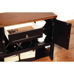 Dover Black/Cherry Server - Ornate Home